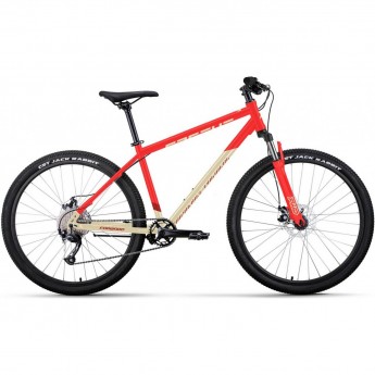 Велосипед FORWARD APACHE 29 2.0 D 29", рама 17", красный/бежевый, 2023 Велосипед FORWARD APACHE 29 2.0 D 29", рама 17", красный/бежевый, 2023
