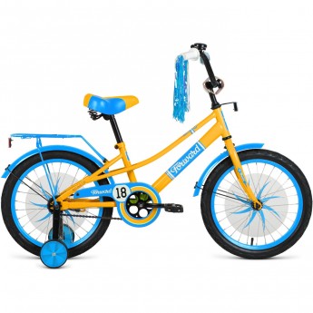 Велосипед FORWARD AZURE 20 (2020) желтый/голубой Велосипед FORWARD AZURE 20 (2020) желтый/голубой