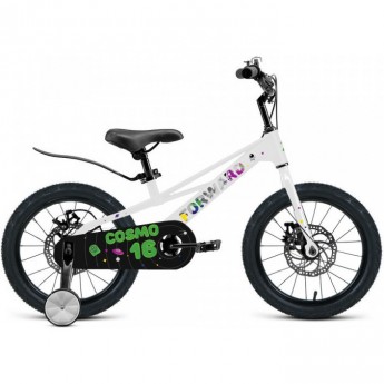 Велосипед FORWARD COSMO 14 (1 ск.) 2023, белый с рамой 14" Велосипед FORWARD COSMO 14 (1 ск.) 2023, белый с рамой 14"