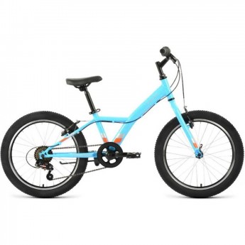 Велосипед FORWARD DAKOTA 20 1.0 (20" 6 ск. рост. 10.5") 2022, голубой/ярко-оранжевый Велосипед FORWARD DAKOTA 20 1.0 (20" 6 ск. рост. 10.5") 2022, голубой/ярко-оранжевый