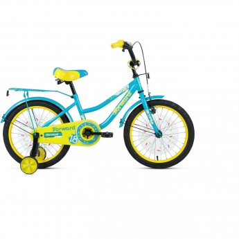 Велосипед FORWARD FUNKY 18 (2020) бирюзовый/желтый Велосипед FORWARD FUNKY 18 (2020) бирюзовый/желтый