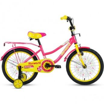 Велосипед FORWARD FUNKY 18 (2020) фиолетовый/желтый Велосипед FORWARD FUNKY 18 (2020) фиолетовый/желтый