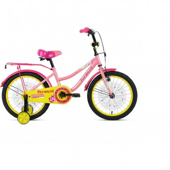 Велосипед FORWARD FUNKY 18 (2020) коралловый/фиолетовый Велосипед FORWARD FUNKY 18 (2020) коралловый/фиолетовый
