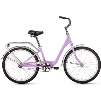 Велосипед FORWARD GRACE 24 (2020) лиловый/белый с рамой 13" Велосипед FORWARD GRACE 24 (2020) лиловый/белый с рамой 13"