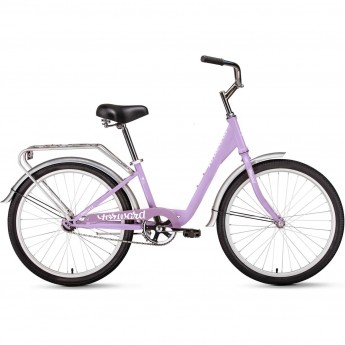 Велосипед FORWARD GRACE 24 (2022) сиреневый/белый с рамой 13" Велосипед FORWARD GRACE 24 (2022) сиреневый/белый с рамой 13"
