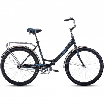 Велосипед FORWARD SEVILLA 26 1.0 (2022) черный матовый/белый Велосипед FORWARD SEVILLA 26 1.0 (2022) черный матовый/белый