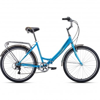 Велосипед FORWARD SEVILLA 26 2.0 (2021) синий/серый Велосипед FORWARD SEVILLA 26 2.0 (2021) синий/серый