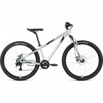 Велосипед FORWARD TORONTO 26 2.2 DISC (2021) серебристый/черный Велосипед FORWARD TORONTO 26 2.2 DISC (2021) серебристый/черный